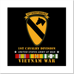 41st  Scout Dog Platoon 1st Cav - VN SVC wo Top Posters and Art